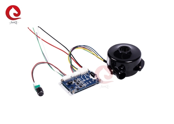 JUNQI 24V 24000rpm 57m3/h বায়ু প্রবাহ উচ্চ চাপ ব্রাশহীন ডিসি ব্লোয়ার বায়ু বিশুদ্ধকরণের জন্য ফ্যান