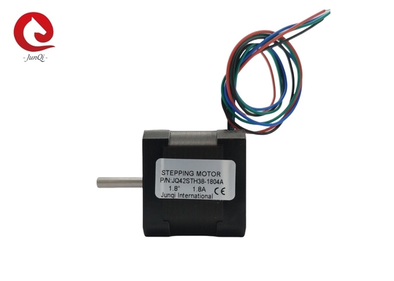 JQ42STH38-1804A 4-লিড Nema17 স্টেপার মোটর 38mm দৈর্ঘ্য 1.8A 0.4Nm CNC লেজার এবং 3D প্রিন্টারের জন্য