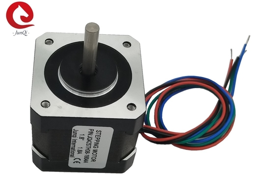 JQ42STH38-1804A 4-লিড Nema17 স্টেপার মোটর 38mm দৈর্ঘ্য 1.8A 0.4Nm CNC লেজার এবং 3D প্রিন্টারের জন্য