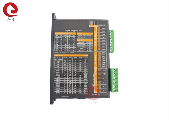 JQ6A 2-ফেজ স্টেপার মোটর ড্রাইভার 24-80VDC 1-6A Nema17 Nema 23 Nema34 এর জন্য স্টেপার মোটর নিয়ামক