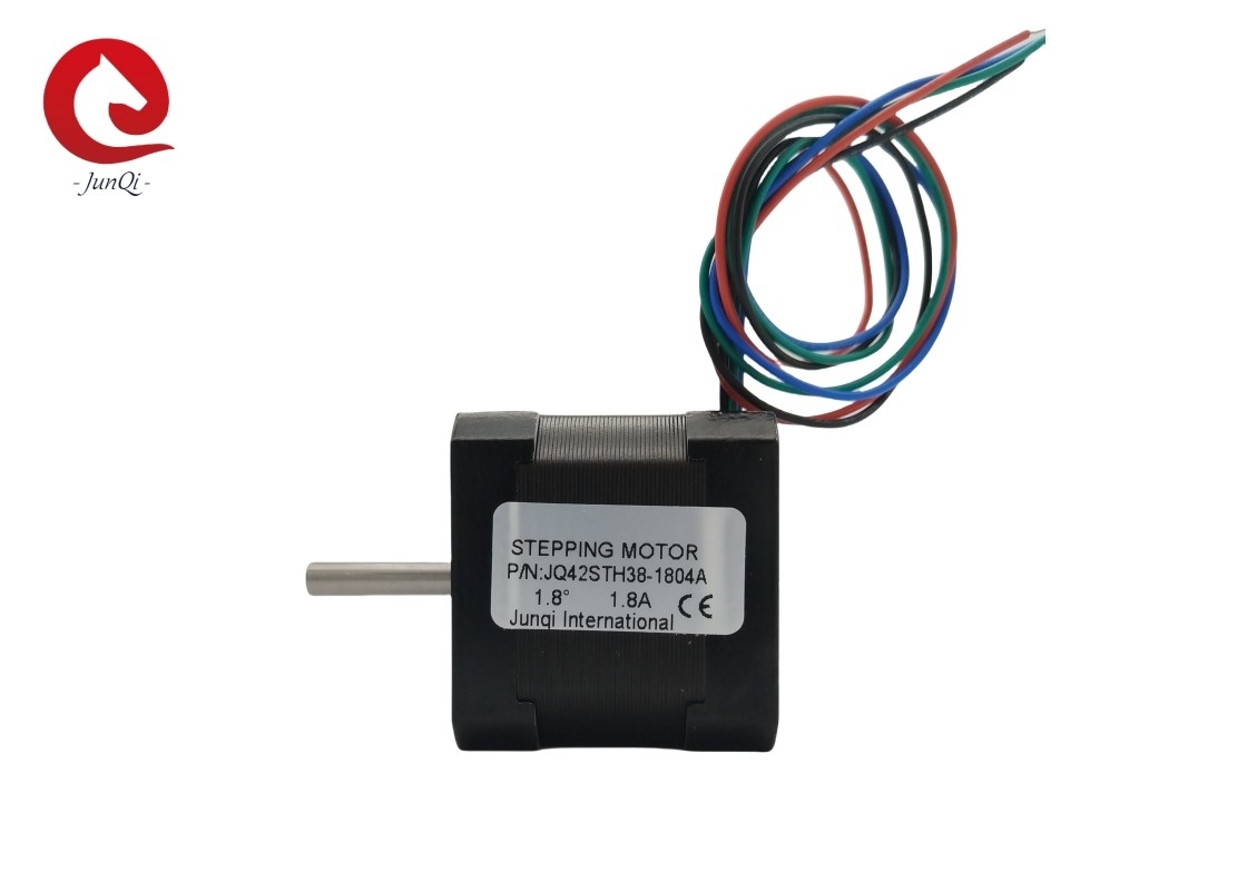 JQ42STH38-1804A 4-লিড Nema17 স্টেপার মোটর 38mm দৈর্ঘ্য 1.8A 0.4Nm CNC লেজার এবং 3D প্রিন্টারের জন্য