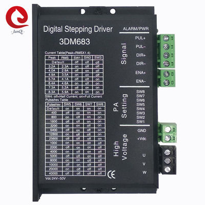 ডিজিটাল 3 ফেজ স্টিপার মোটর ড্রাইভার 3DM683 60VDC 8.3A খোদাই কাটিয়া মেশিন NEMA23 জন্য